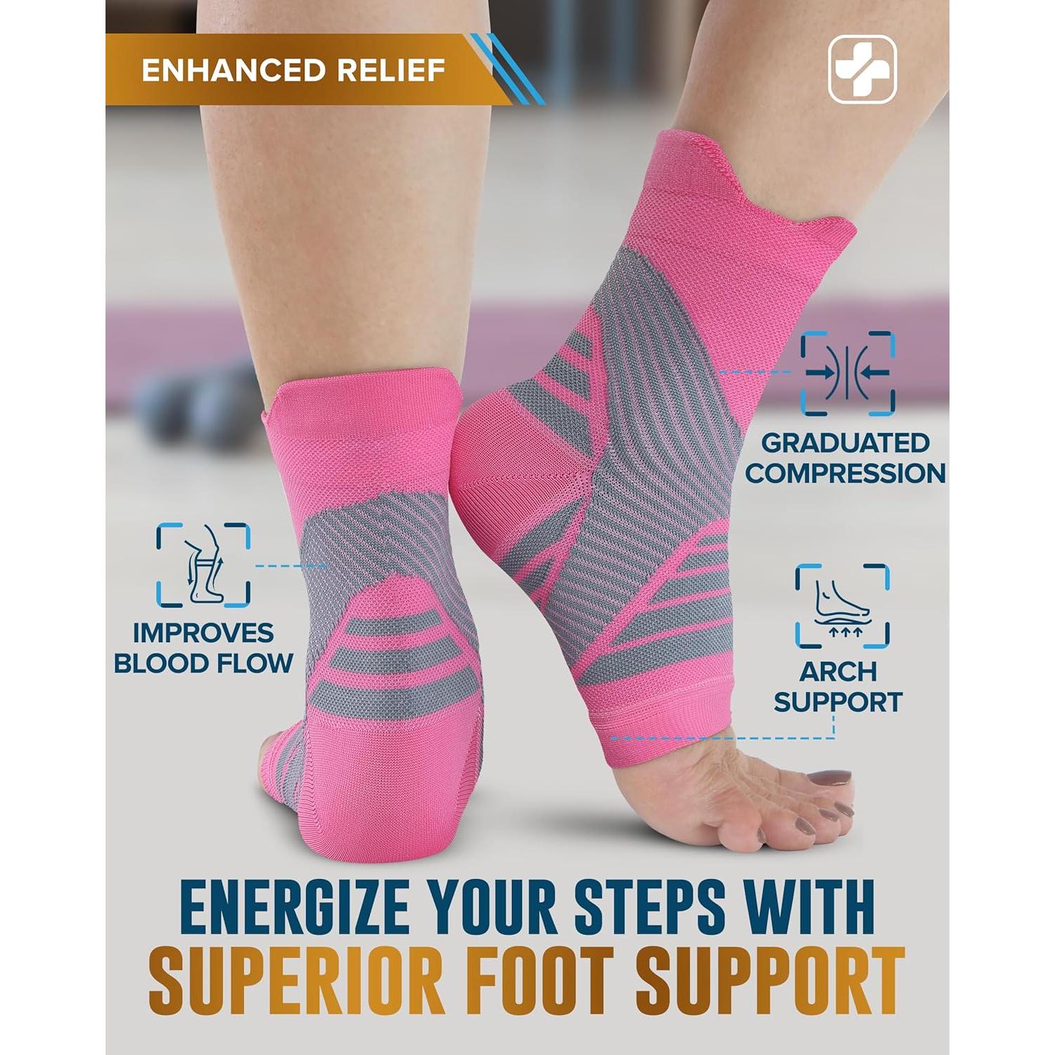 Manga de Compresión para Tobillo Doctor's Select Rosa Mediano