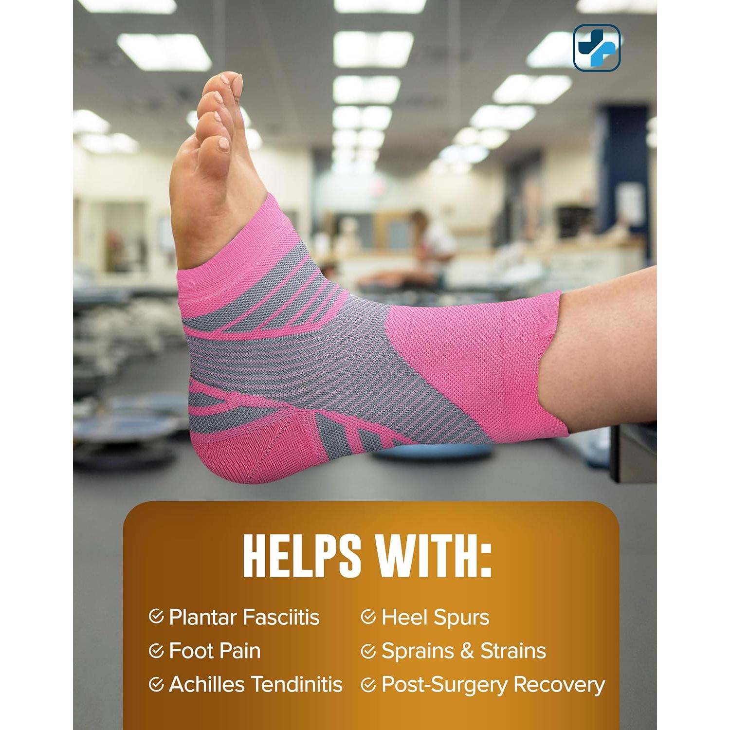 Manga de Compresión para Tobillo Doctor's Select Rosa Mediano