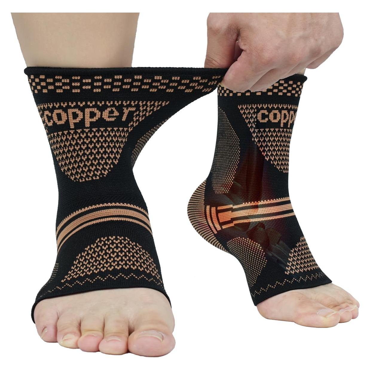 Férula de Tobillo de Cobre DRNAIETY XL - Compresión para Dolor