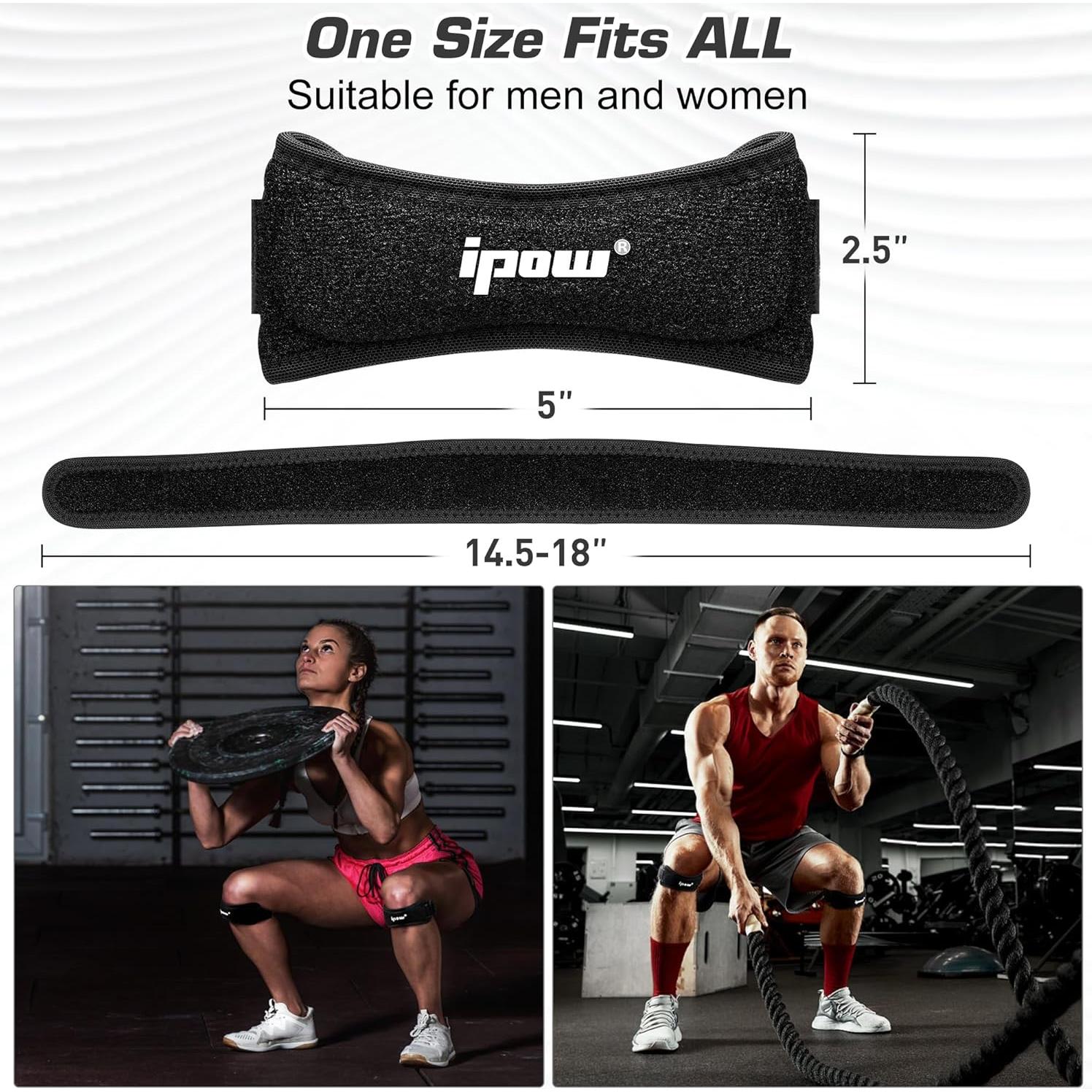 Soporte para Rodilla IPOW 2 Paquete - Alivio Dolor Unisex