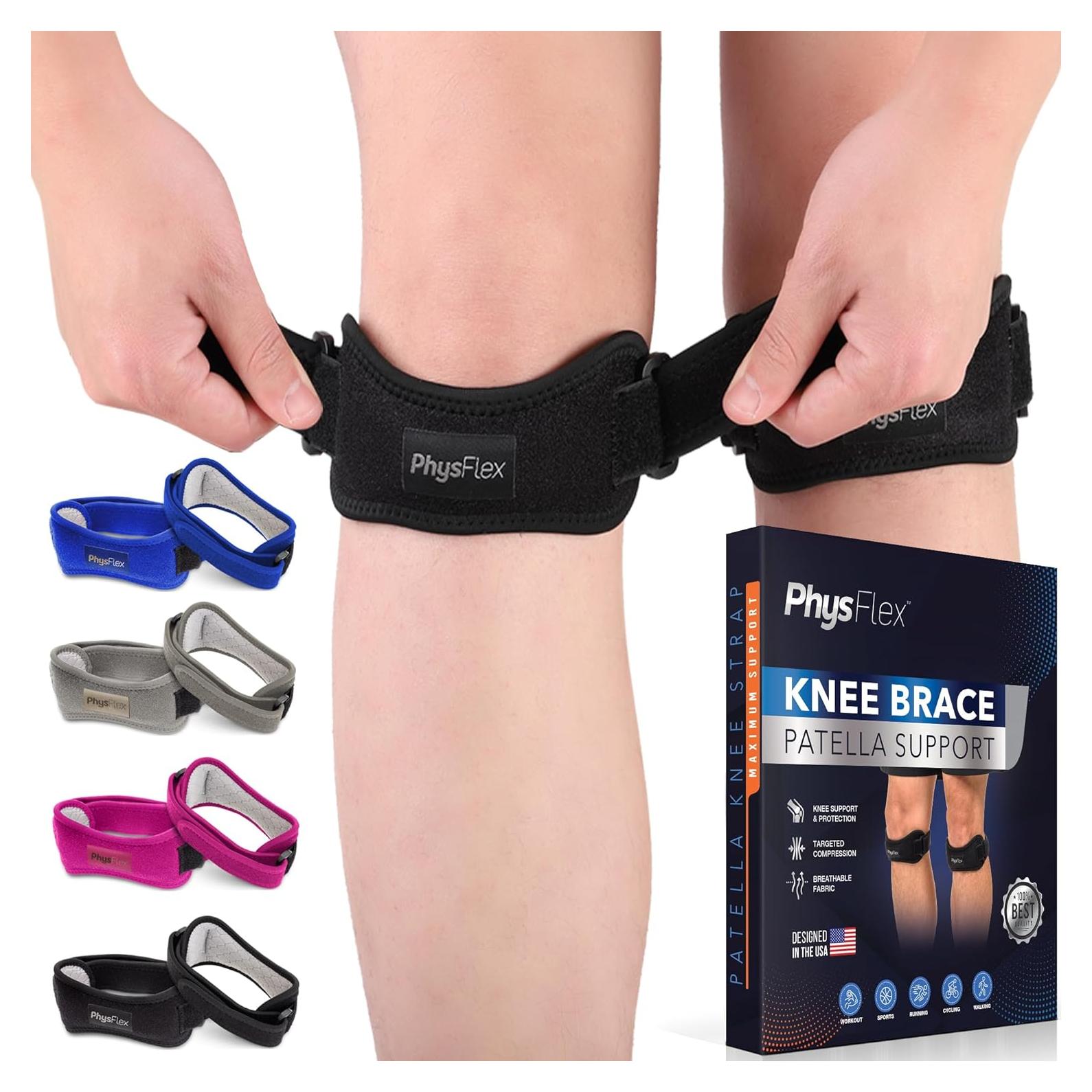 Fajas para Rodilla PhysFlex - Soporte Ajustable, Paquete de 2