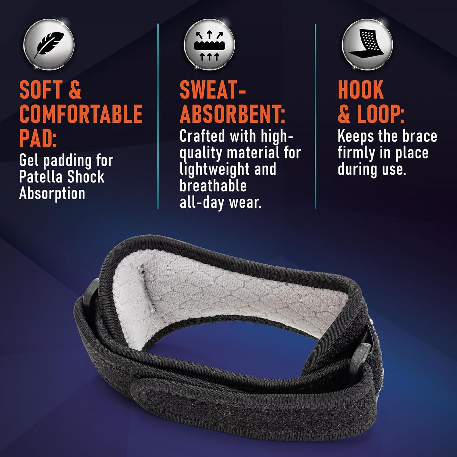 Fajas para Rodilla PhysFlex - Soporte Ajustable, Paquete de 2