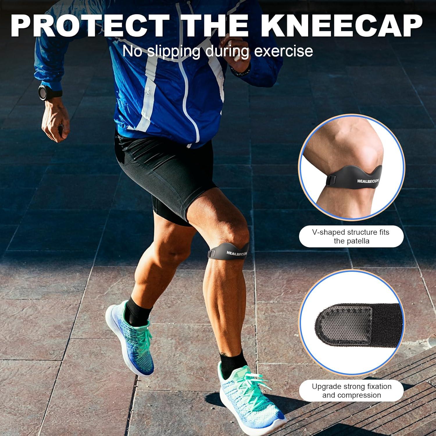 Correa Patelar Ajustable Healrecux de Silicona Antideslizante