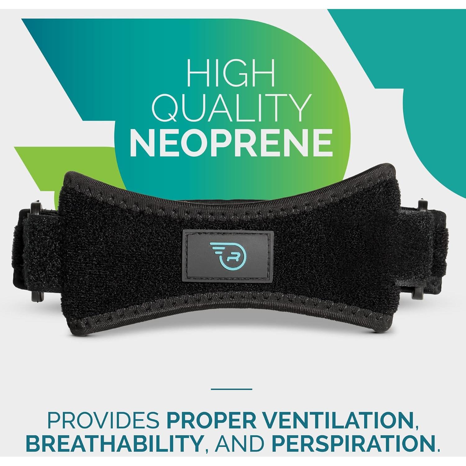 Soporte de Rodilla Patelar Run Forever Sports Negro Ajustable