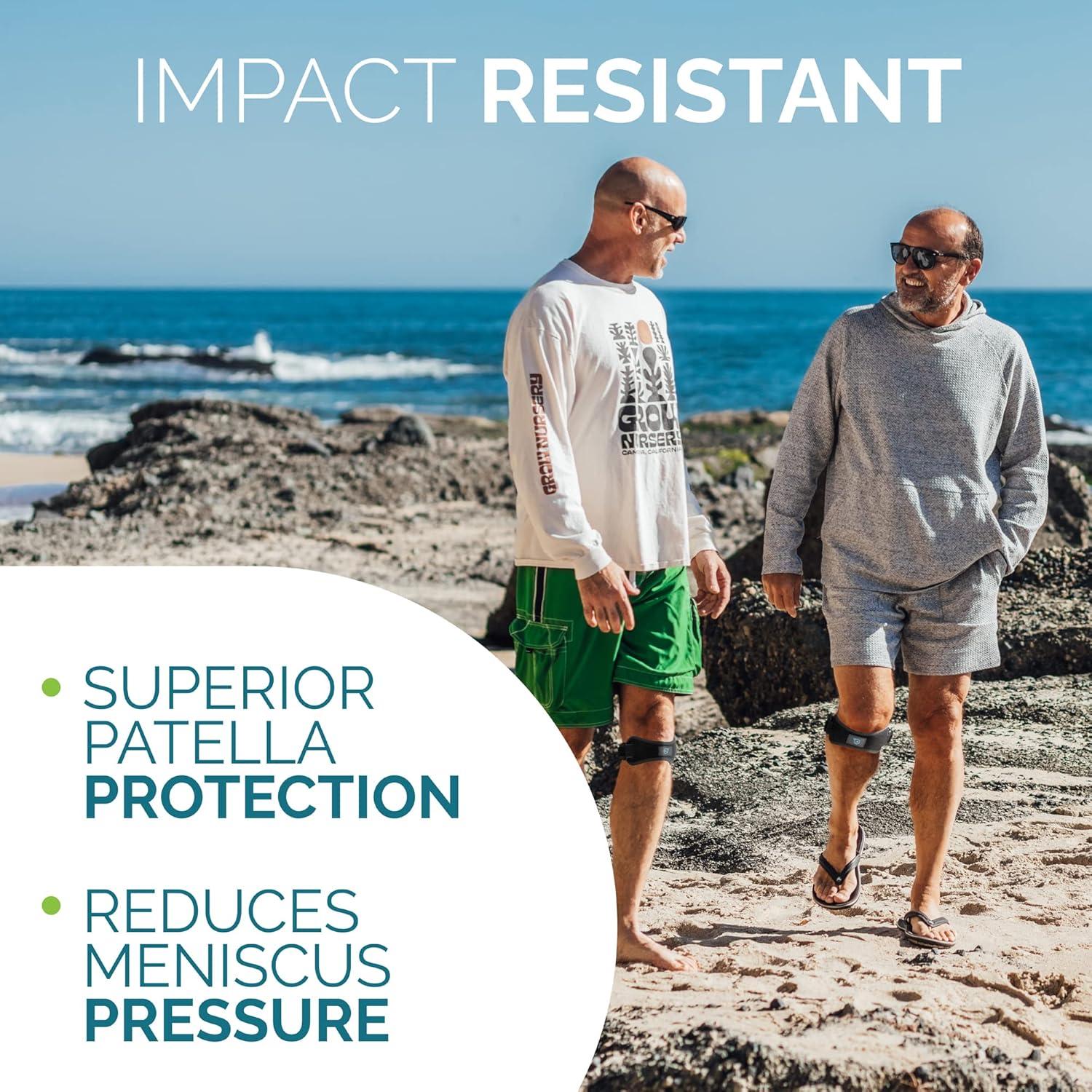 Soporte de Rodilla Patelar Run Forever Sports Negro Ajustable