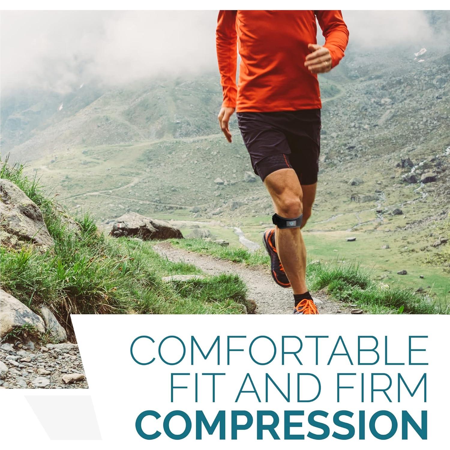 Soporte de Rodilla Patelar Run Forever Sports Negro Ajustable