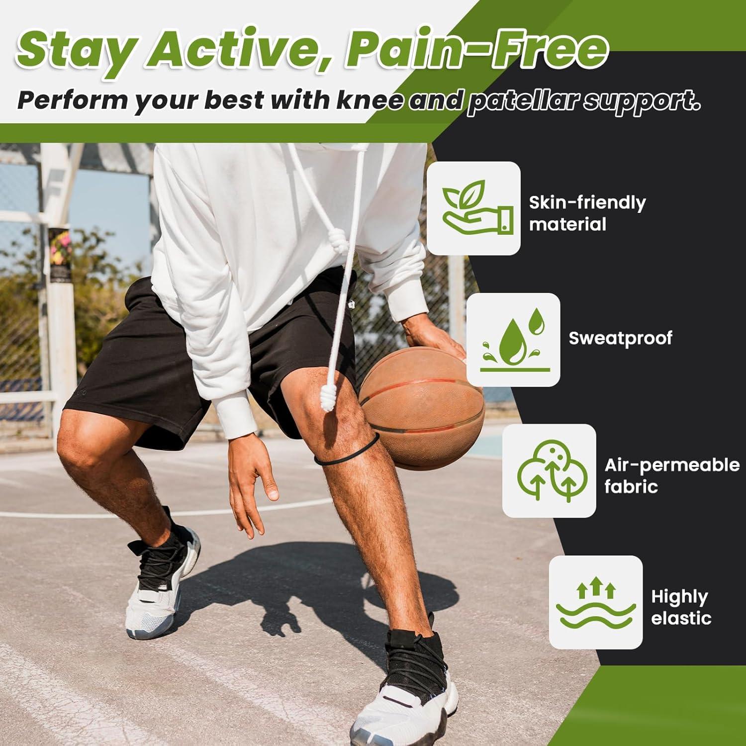 Correa de Tendón Patelar Aolabela 2PCS Alivio Dolor Rodilla