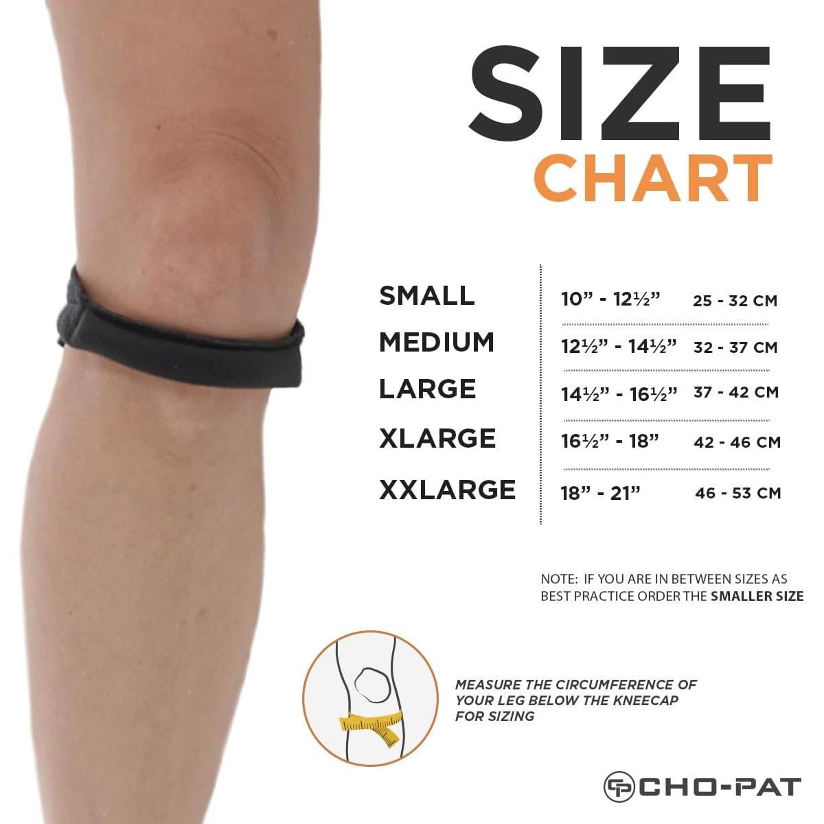 Soporte de Rodilla Cho-Pat Original Pequeño Negro
