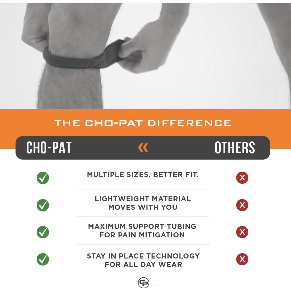 Soporte de Rodilla Cho-Pat Original Pequeño Negro