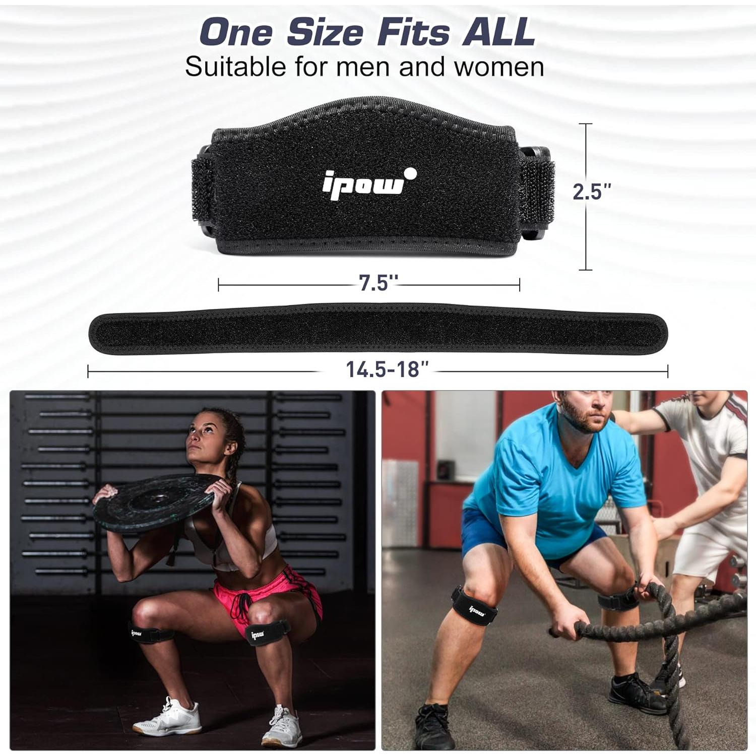 Soporte para Rodilla Patelar IPOW - Almohadilla Engrosada, Talla Única