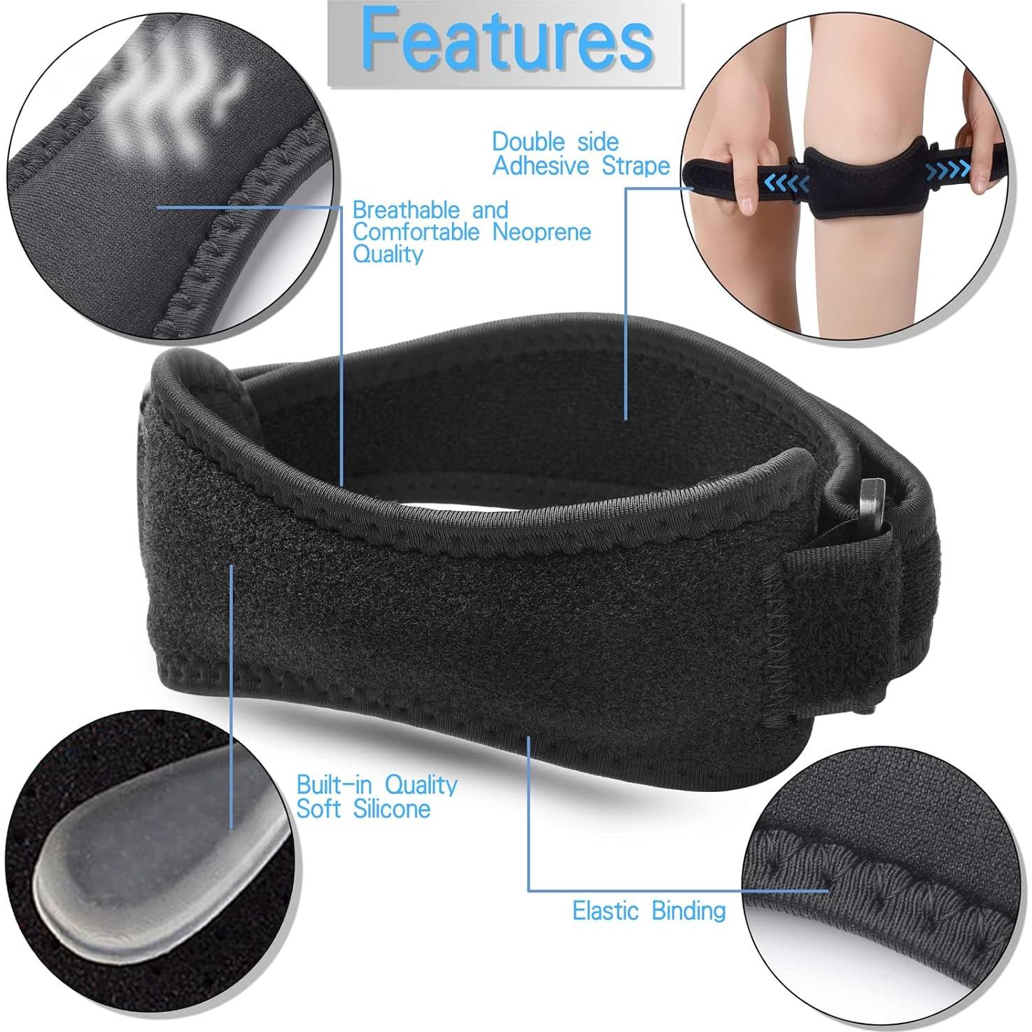 Correa para Tendón Patelar WOPOKY - Alivio Dolor Rodilla Ajustable