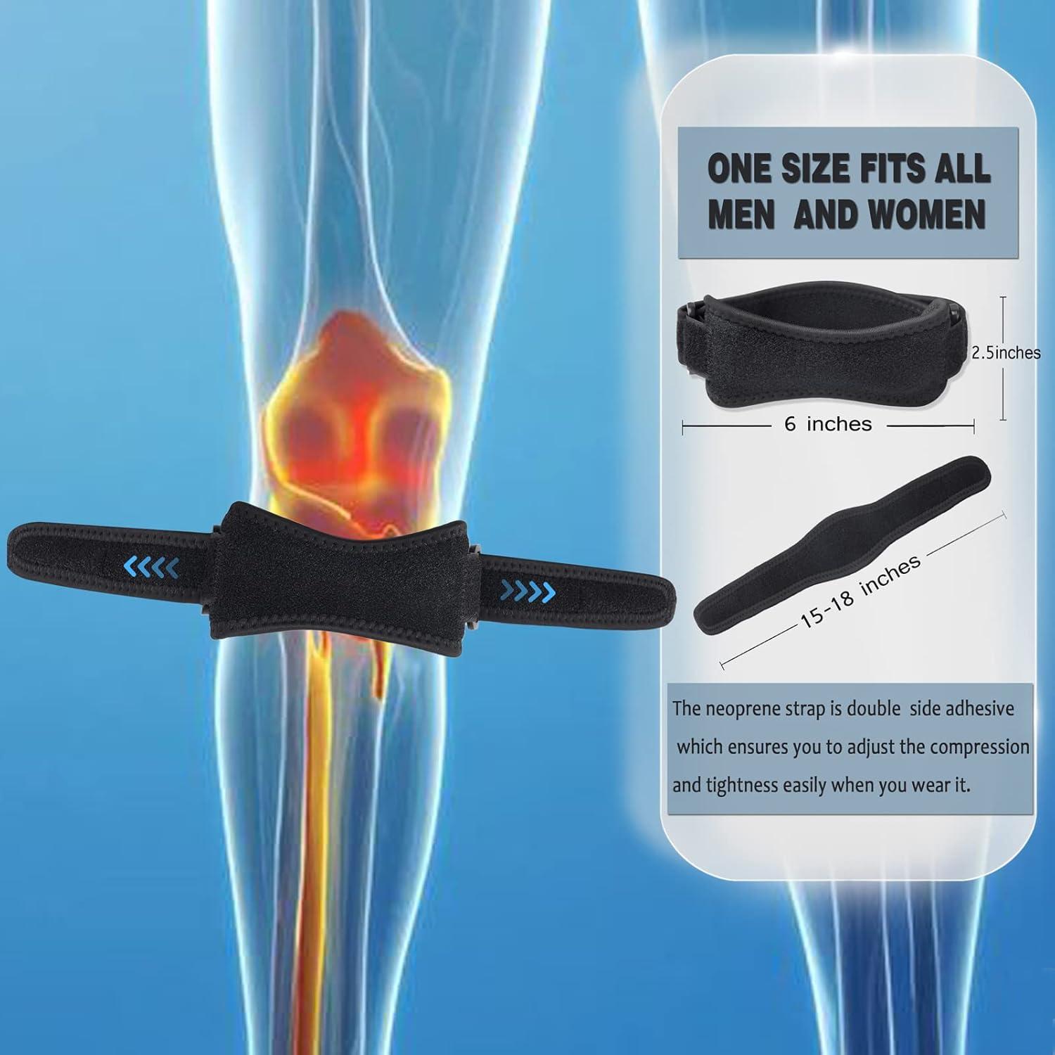 Correa para Tendón Patelar WOPOKY - Alivio Dolor Rodilla Ajustable