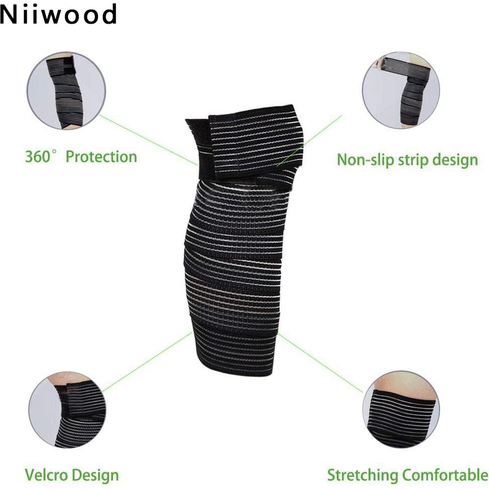 Venda de Compresión Elástica para Rodilla Niiwood 180 cm