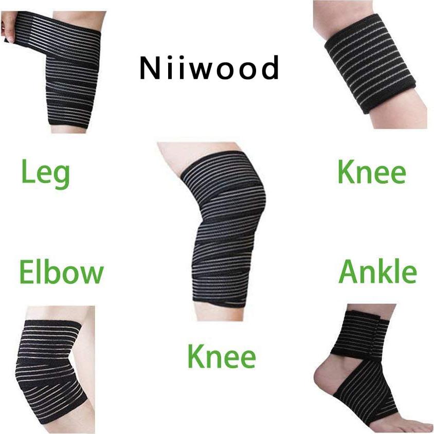Venda de Compresión Elástica para Rodilla Niiwood 180 cm