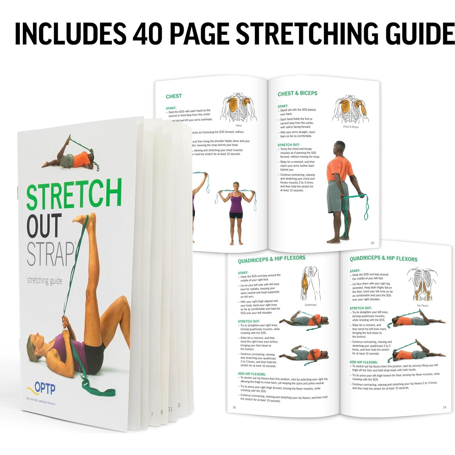 Correa de Estiramiento OPTP 1.83m con Guía de Ejercicios