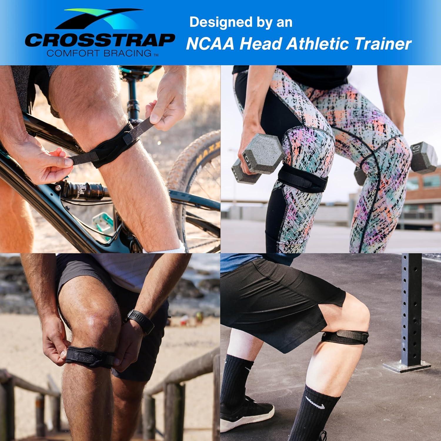 Correa de Rodilla Patelar MDUB - Faja Estabilizadora Negra 2 Unidades