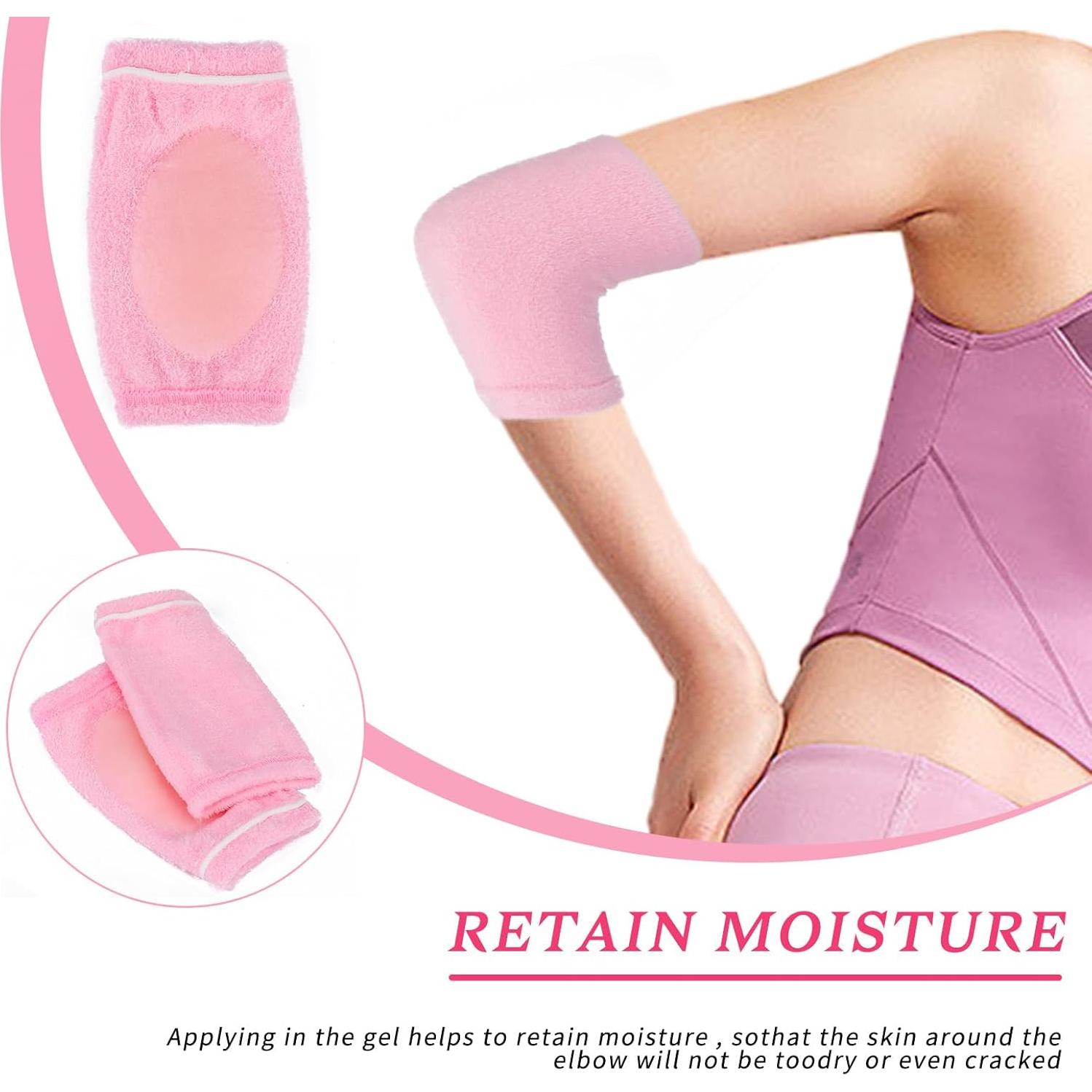 Mangas Hidratantes para Codos KALIONE - 1 Par, Rosa, Poliester
