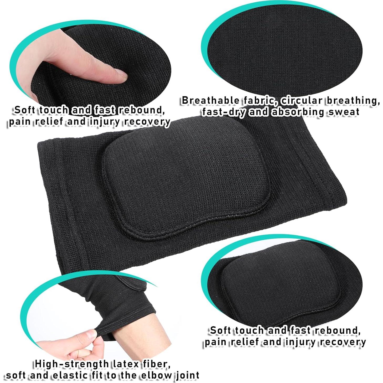 Almohadillas de Codo para Voleibol Cobee - Negras, Talla Única