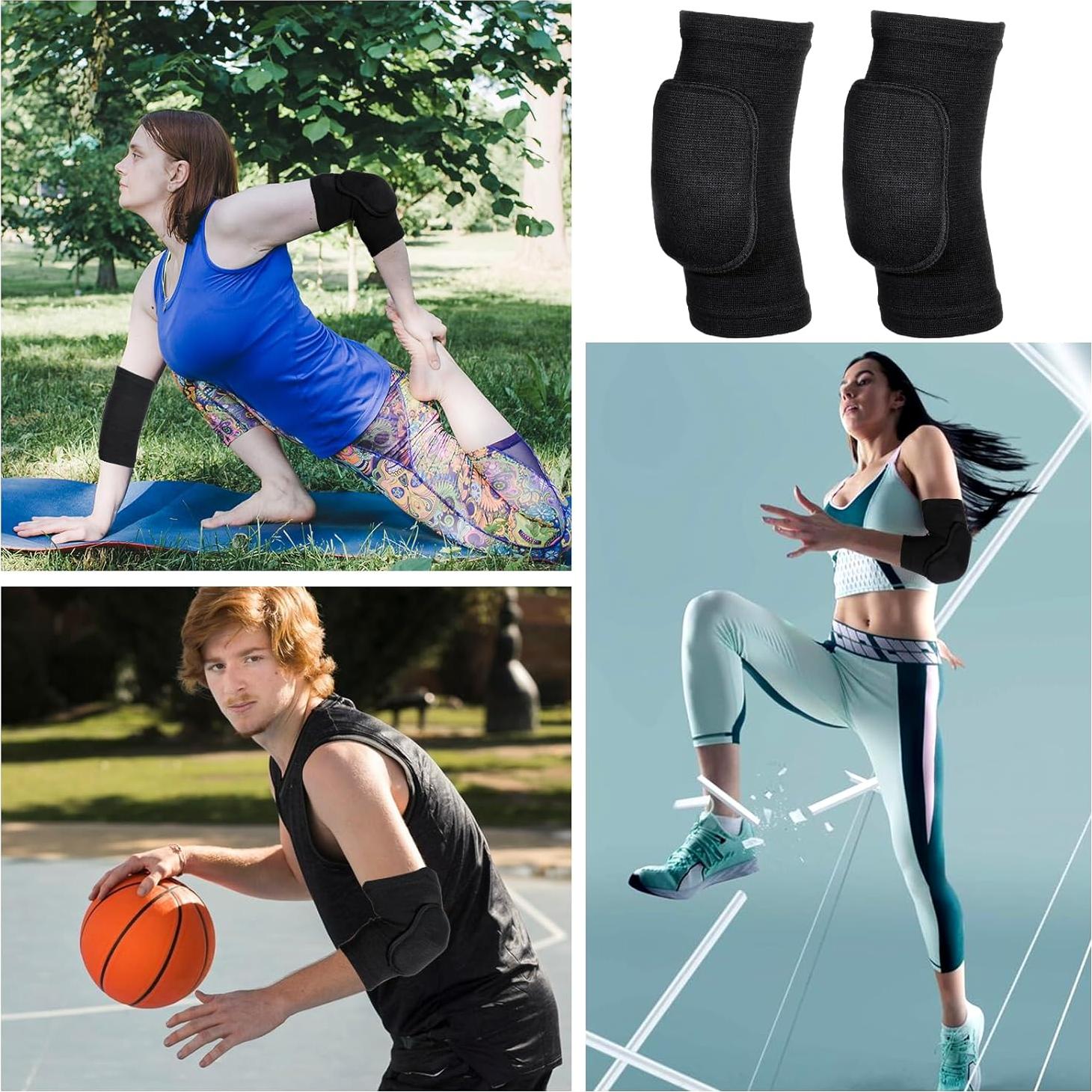 Almohadillas de Codo para Voleibol Cobee - Negras, Talla Única