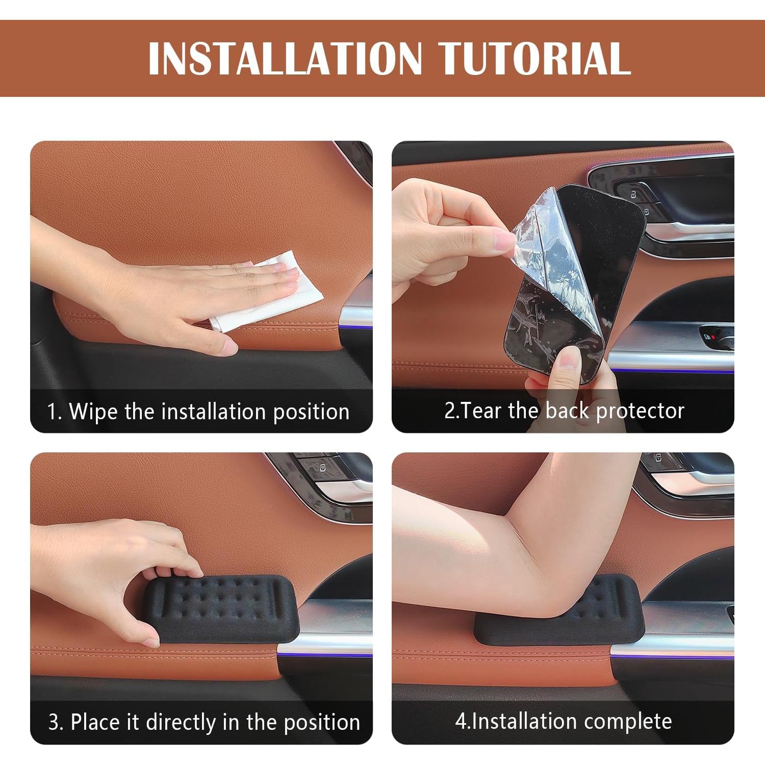 2 Almohadillas de Descanso para Codo Carleef - Negro