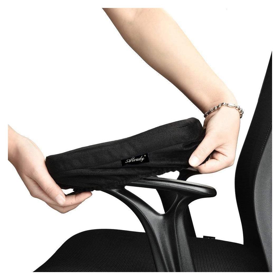 Almohadillas de Reposabrazos Aloudy de Espuma Viscoelástica - Juego de 2