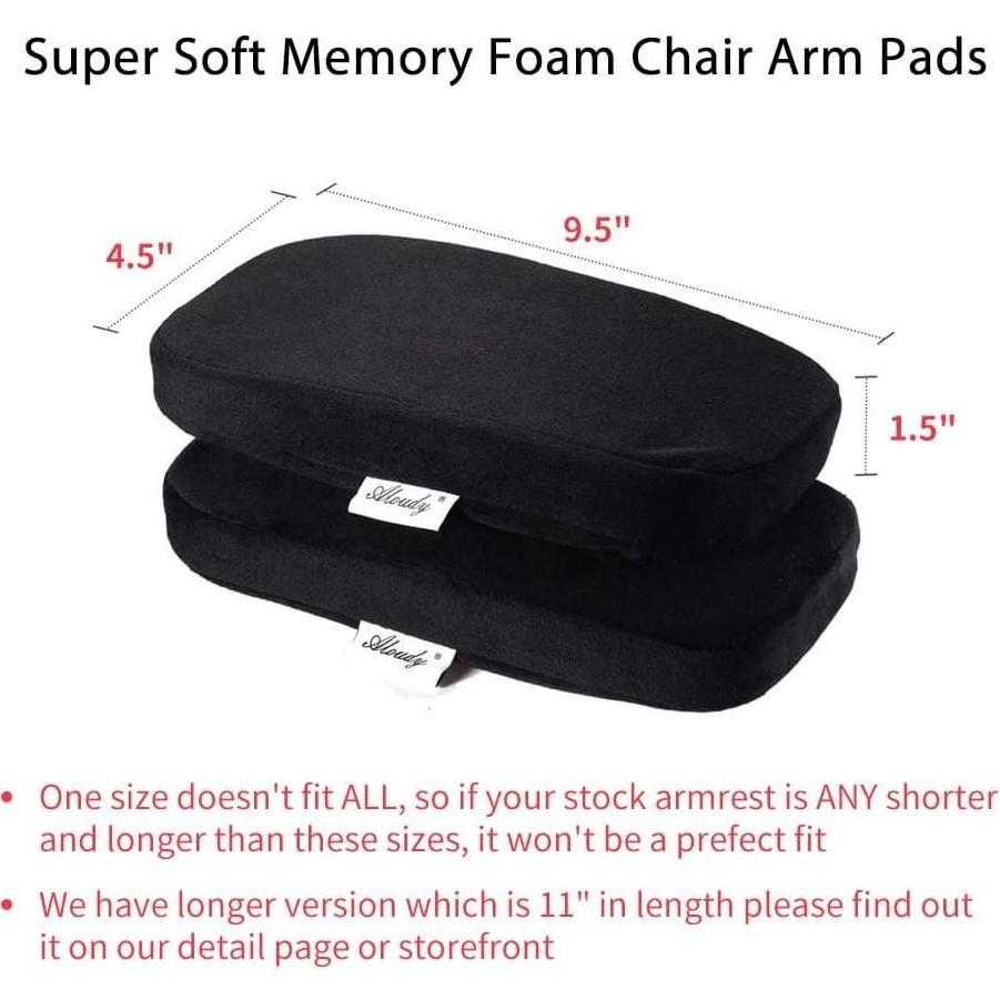 Almohadillas de Reposabrazos Aloudy de Espuma Viscoelástica - Juego de 2