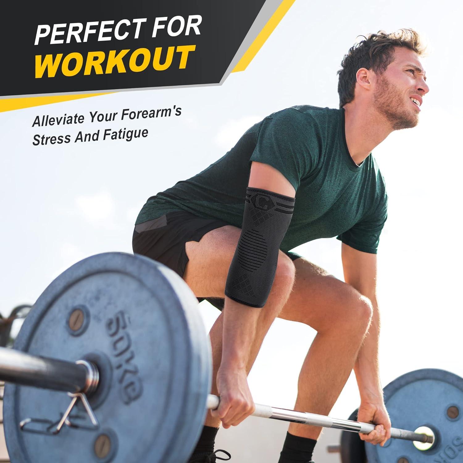 Faja de Codo CAMBIVO 2 Pack para Tendinitis y Alivio Dolor