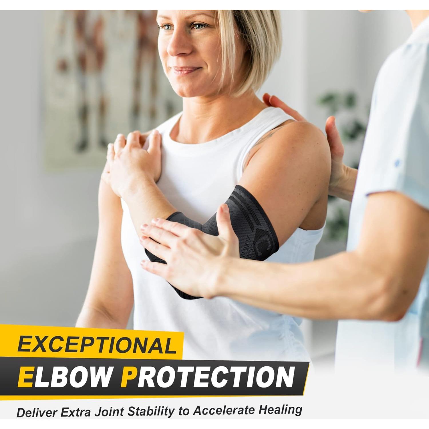 Faja de Codo CAMBIVO 2 Pack para Tendinitis y Alivio Dolor