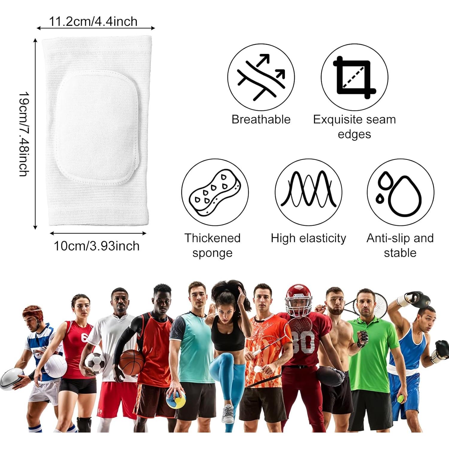 Almohadillas de Codo de Compresión EupHHonycs - 19 cm - Blanco