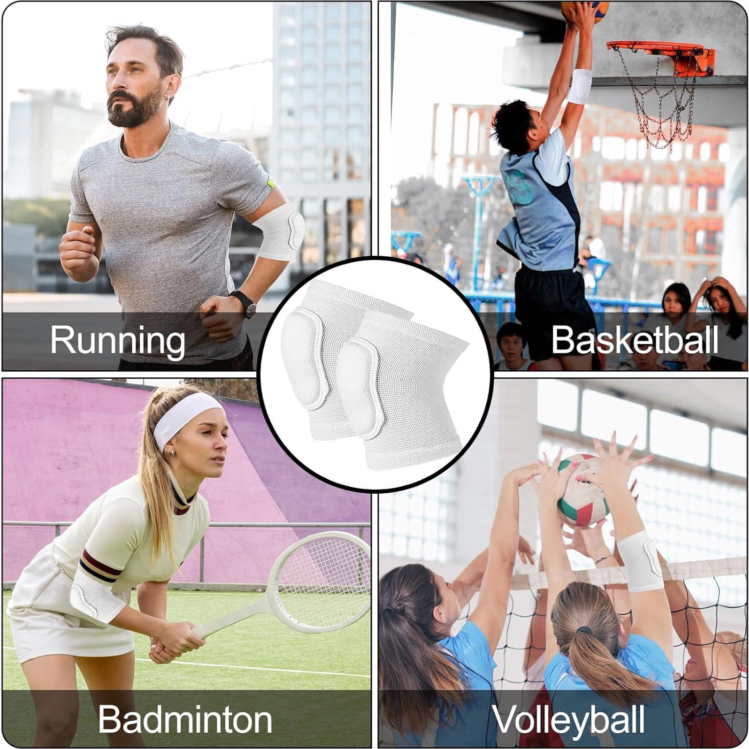 Almohadillas de Codo de Compresión EupHHonycs - 19 cm - Blanco