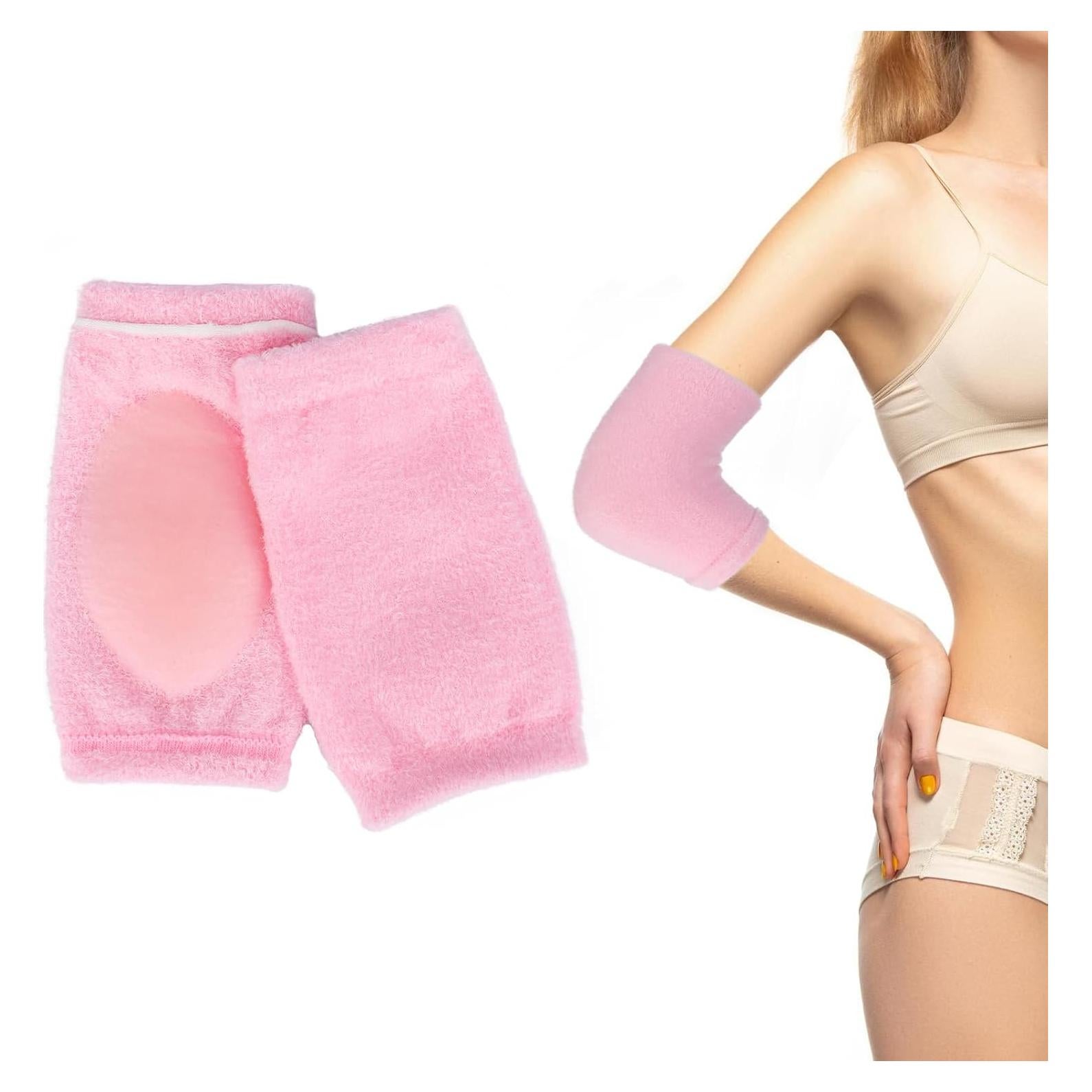 Mangas de Gel para Codos Gjinxi, Rosa, Hidratantes y Suaves