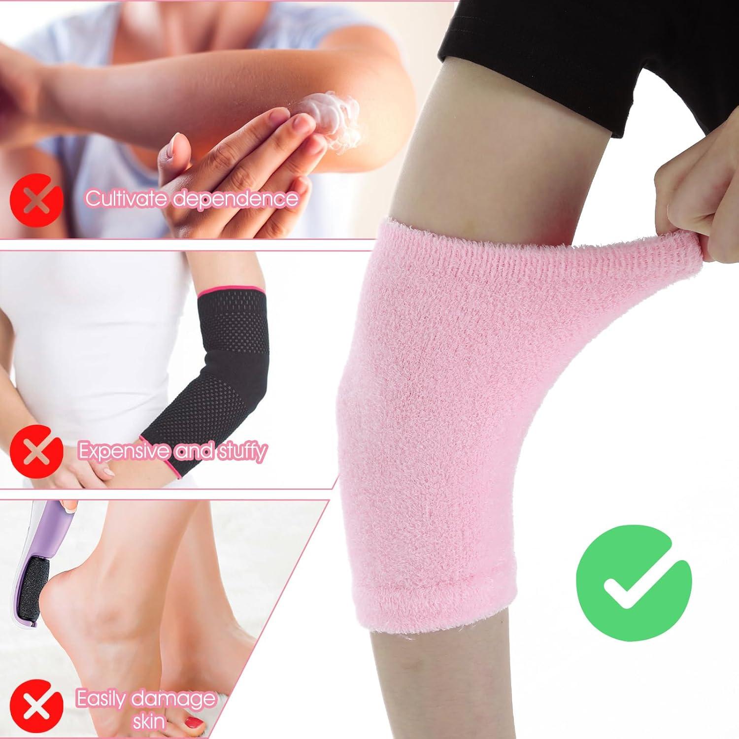 Mangas de Gel para Codos Gjinxi, Rosa, Hidratantes y Suaves