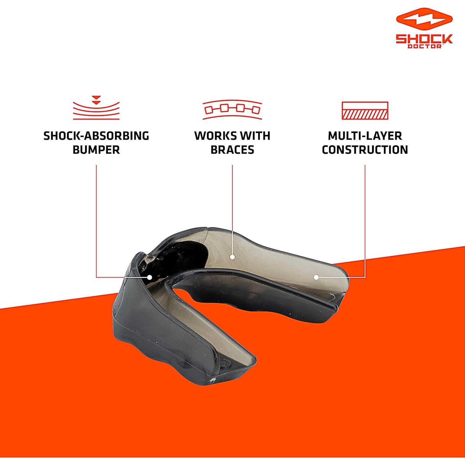 Guardia Bucal Shock Doctor 5101Y - Protección para Fútbol y Hockey