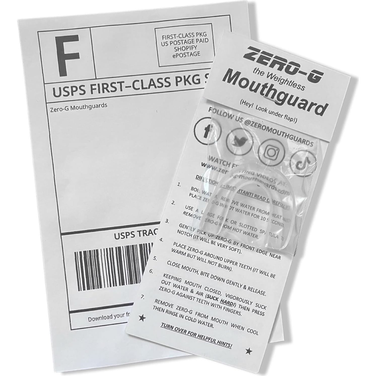 Protector Bucal Zero-G Claro Adulto - Ajuste Personalizado