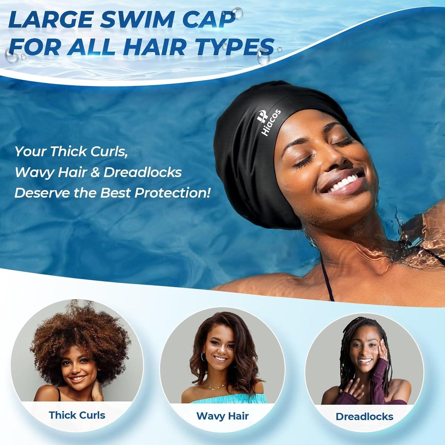 Gorro de Natación Grande HIACOS KSUH-MN Silicona Impermeable