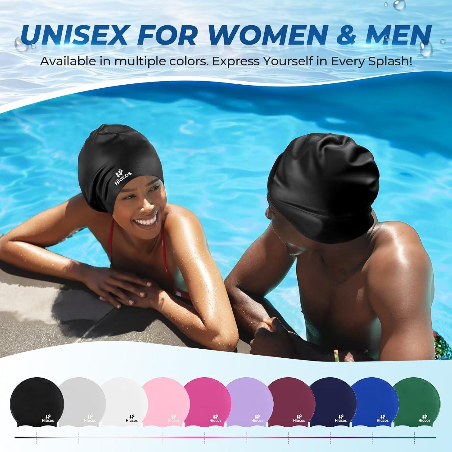 Gorro de Natación Grande HIACOS KSUH-MN Silicona Impermeable