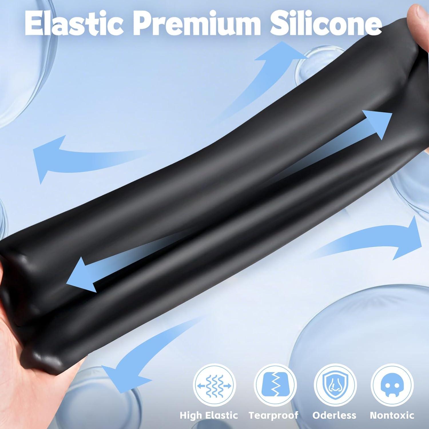 Gorro de Natación Extra Grande VegoVia Silicona Negro