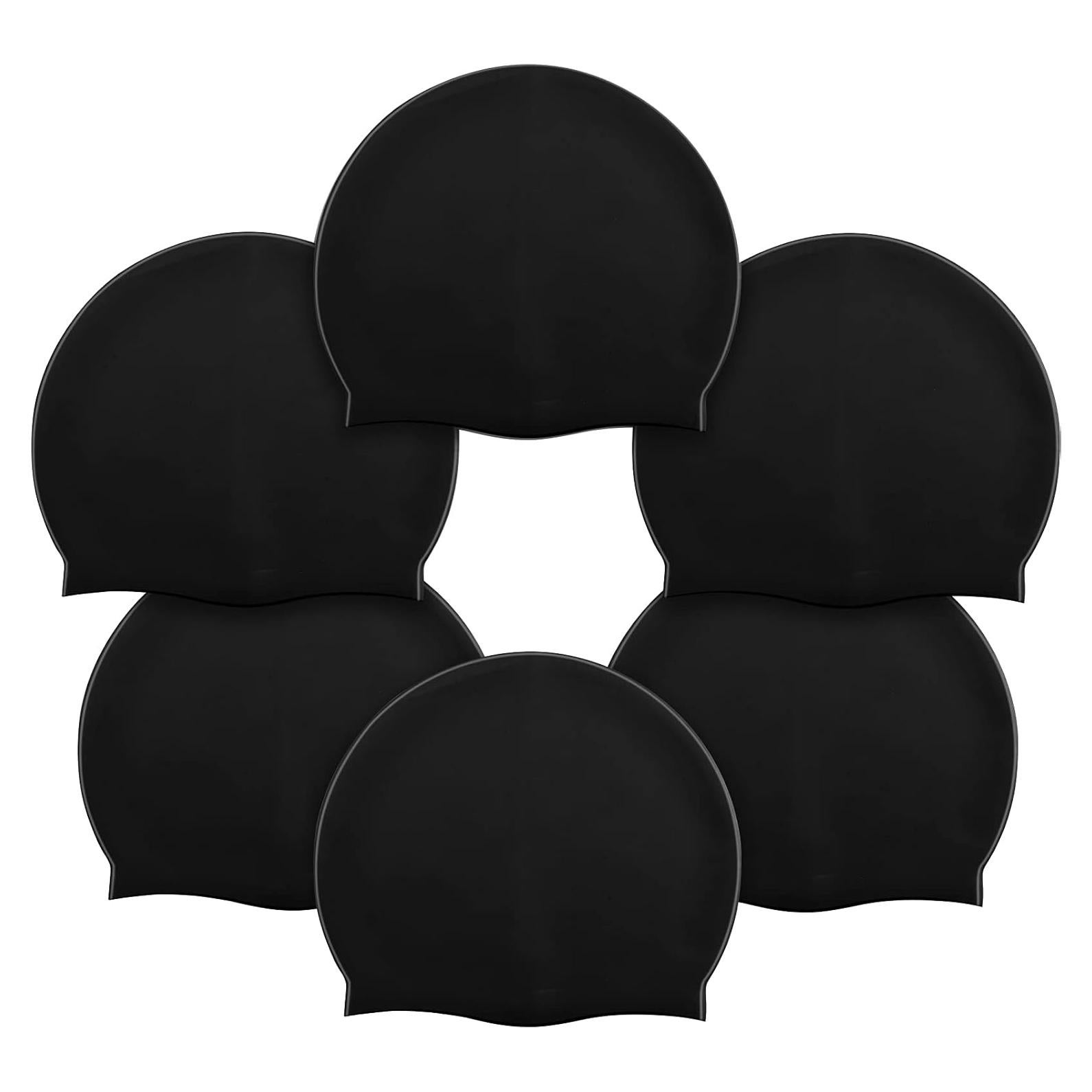 Gorros de Natación Silicona Syhood 6 Piezas Unisex Adulto