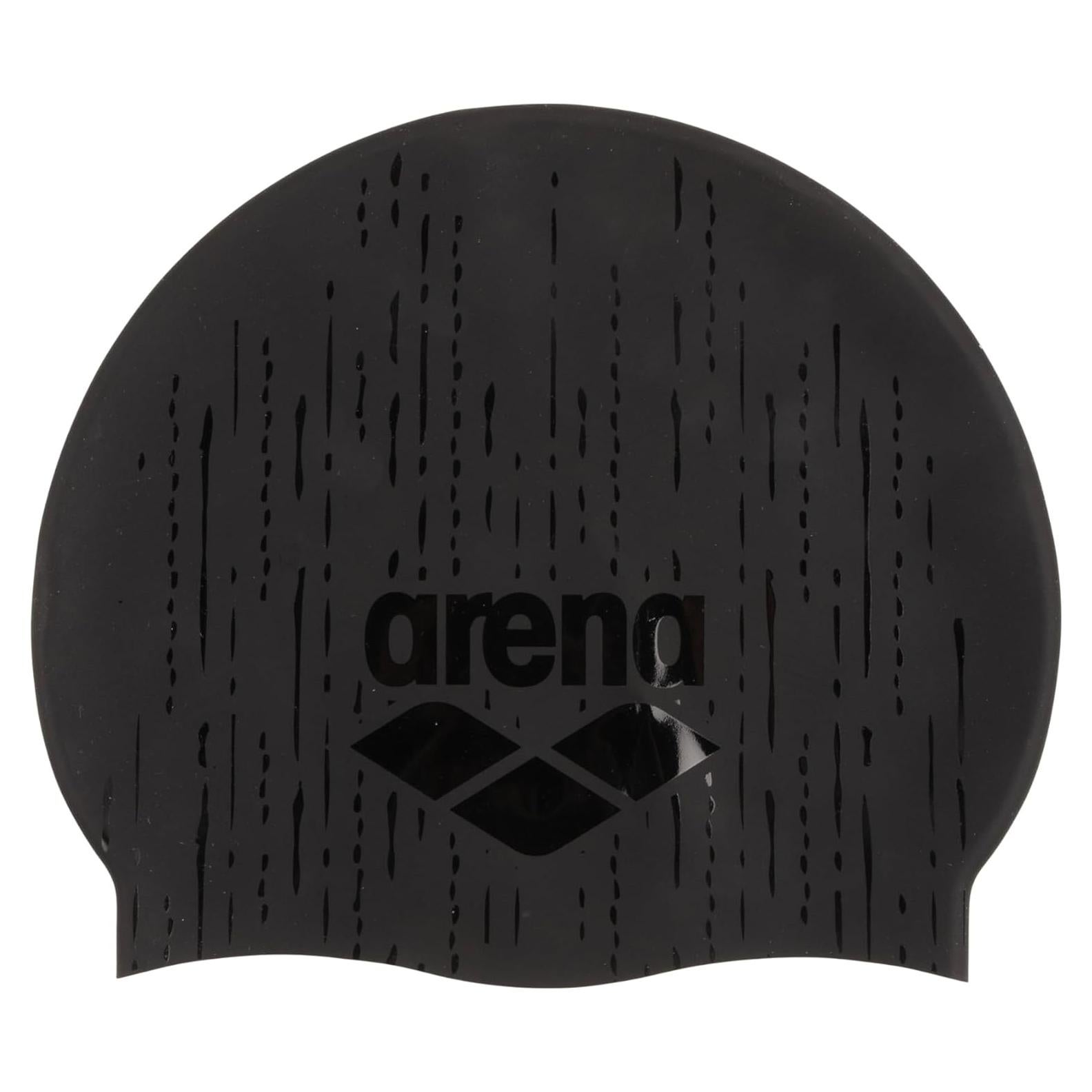 Gorro de Natación Unisex Arena Shine de Silicona Negro/Azul