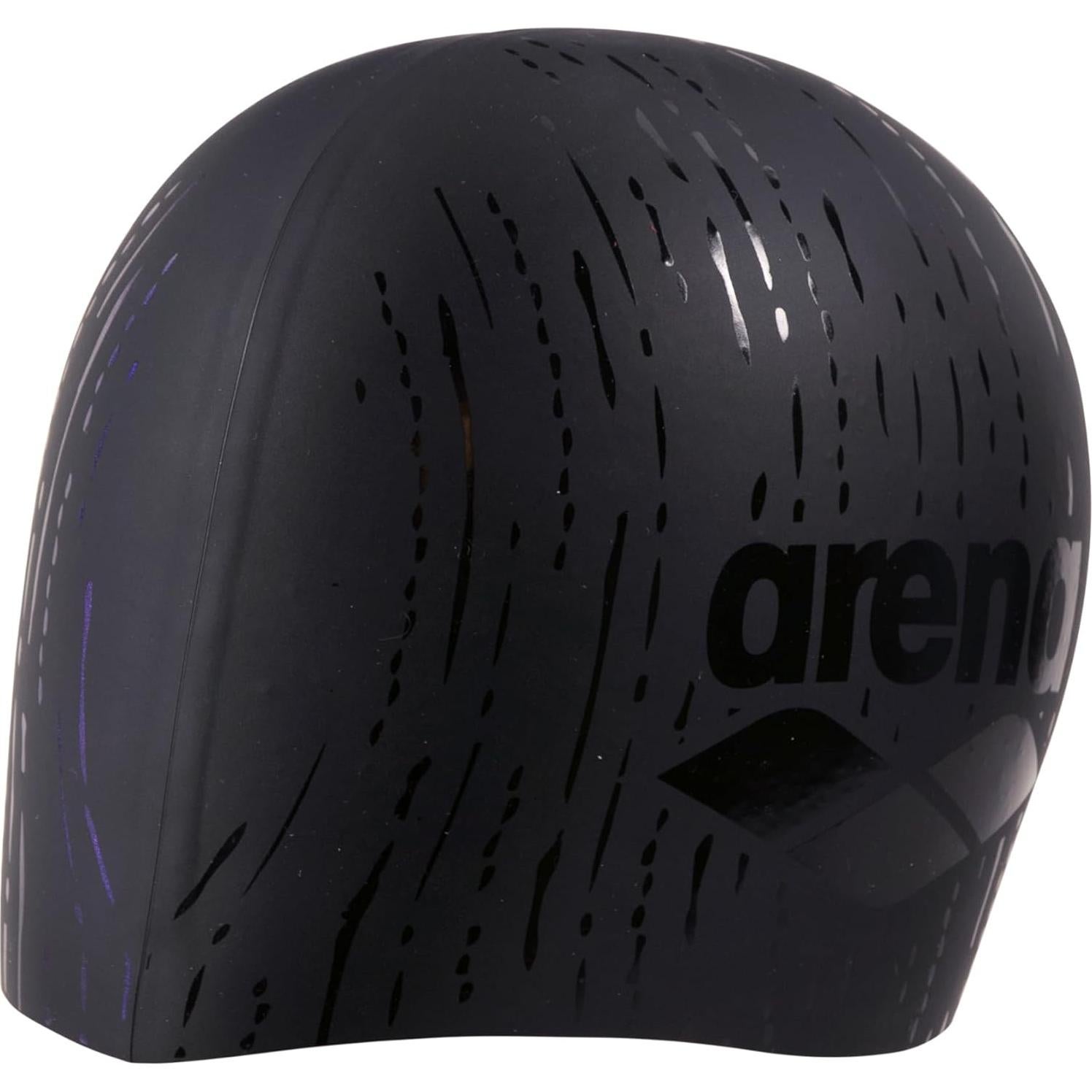 Gorro de Natación Unisex Arena Shine de Silicona Negro/Azul
