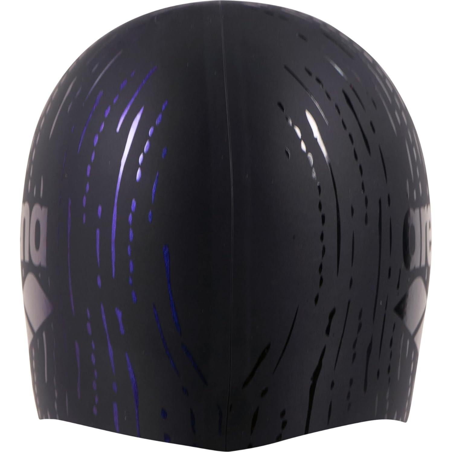 Gorro de Natación Unisex Arena Shine de Silicona Negro/Azul