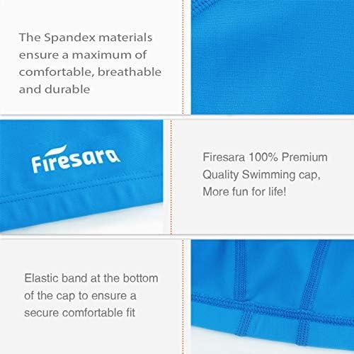 Gorro de Natación Firesara Tela Transpirable Talla Única Azul