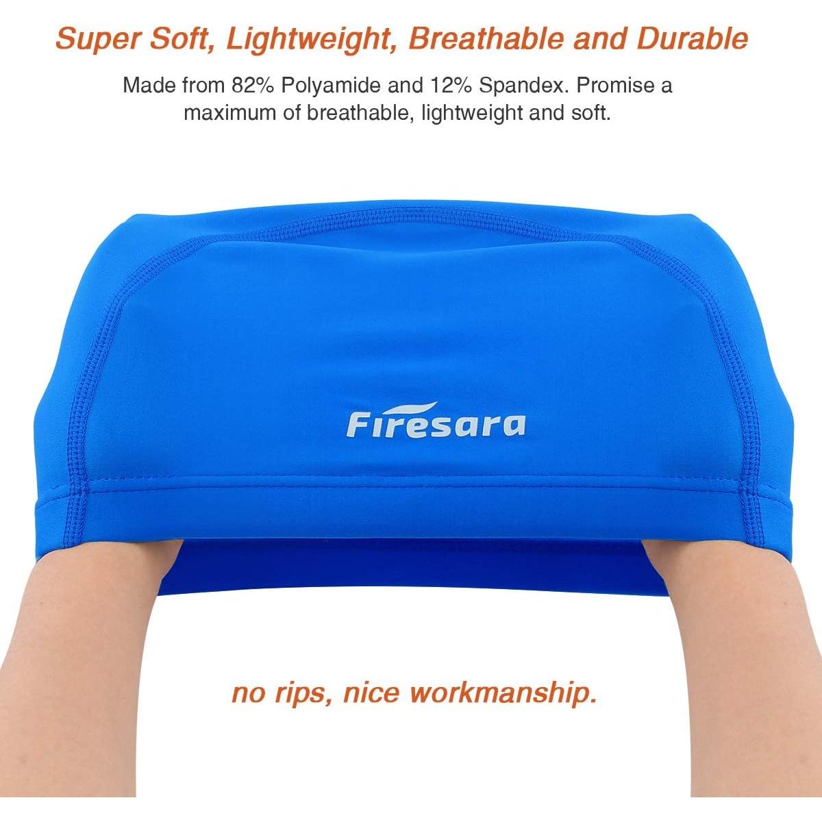Gorro de Natación Firesara Tela Transpirable Talla Única Azul