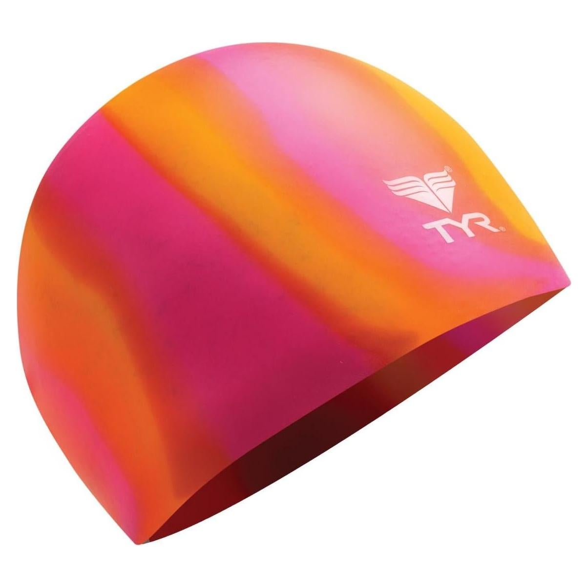 Gorro de natación de silicona multicolor TYR para adultos