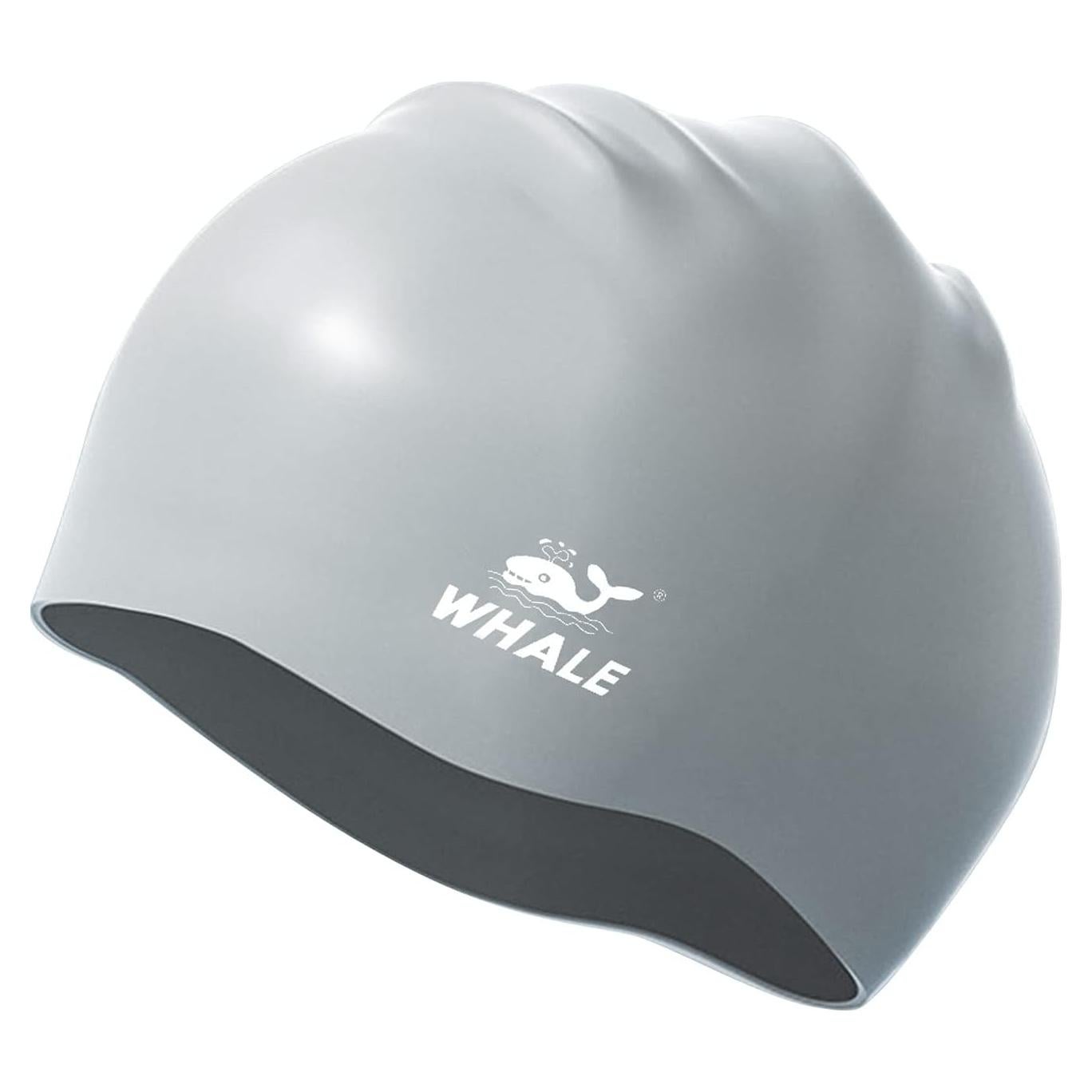 Gorro de Natación Silicona Whale Unisex Extra Grande Plata