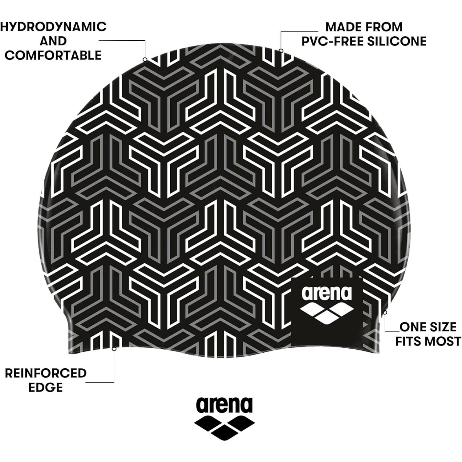 Gorro de natación unisex Arena Print 2 de silicona 100%