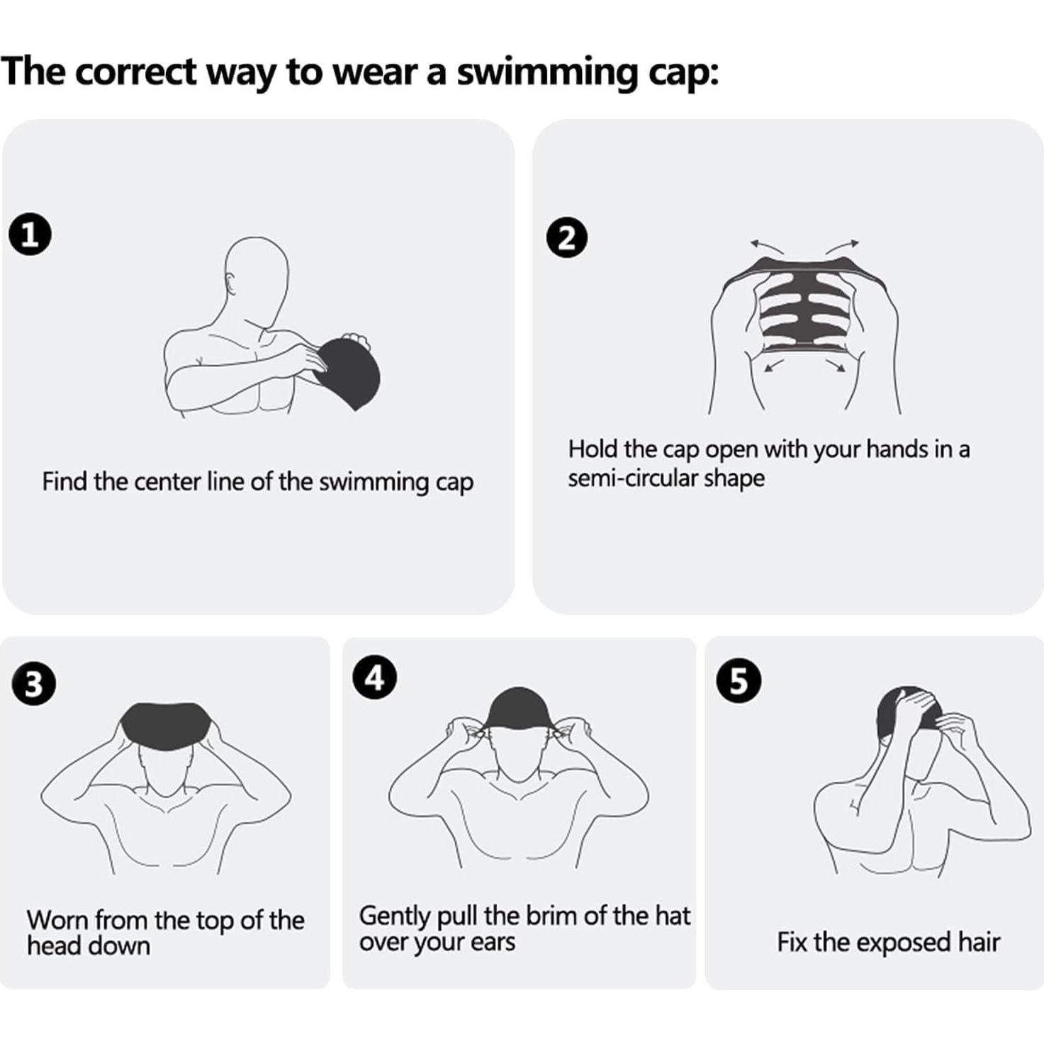 Gorro de Natación de Silicona Whale - Talla Única Antideslizante