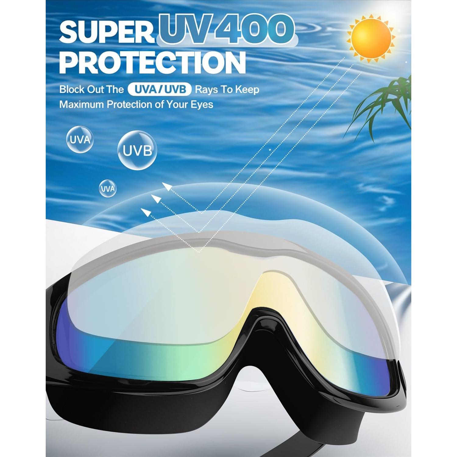 Gafas de natación polarizadas Rantizon anti UV y anti niebla