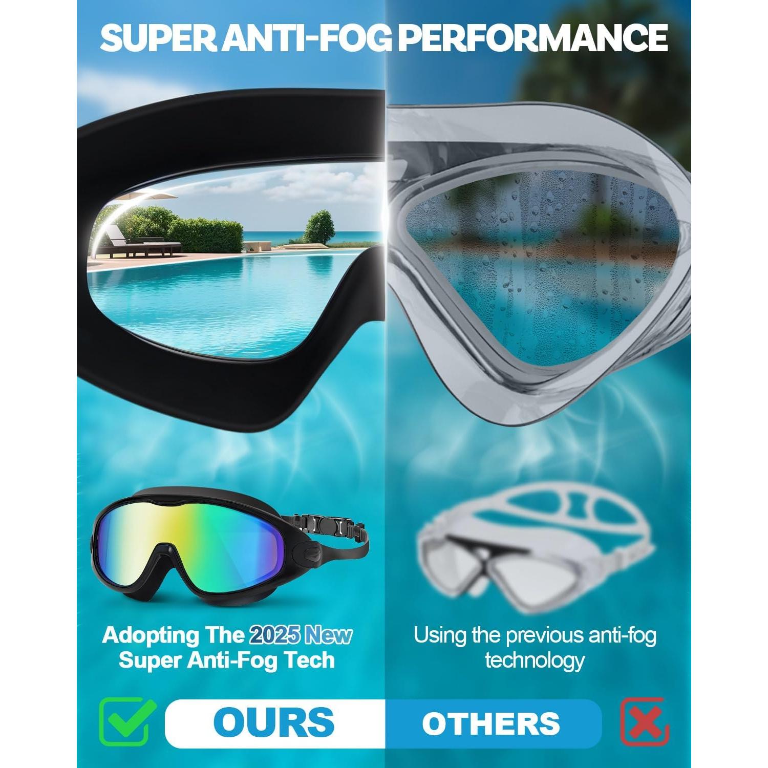 Gafas de natación polarizadas Rantizon anti UV y anti niebla