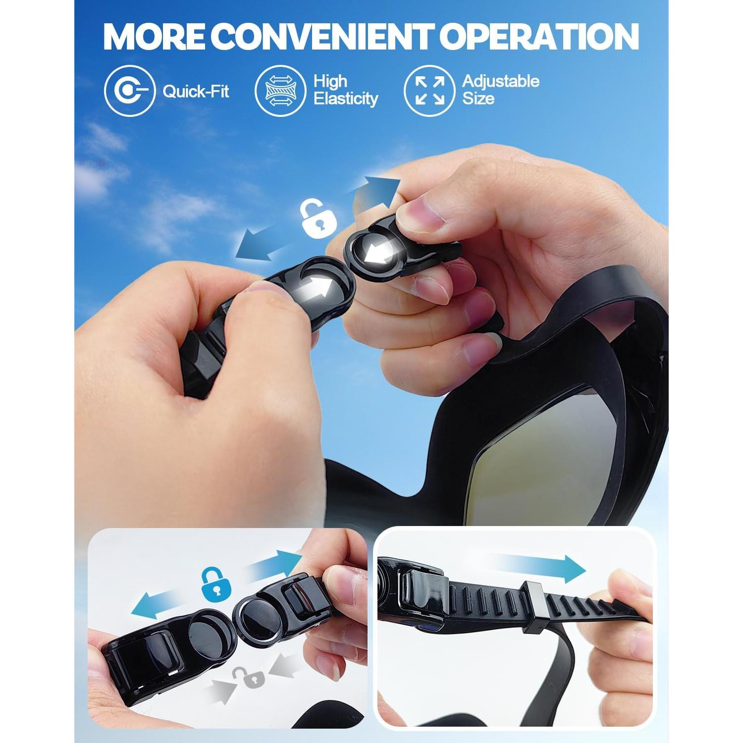 Gafas de natación polarizadas Rantizon anti UV y anti niebla